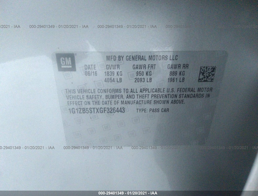 1G1ZB5STXGF326443