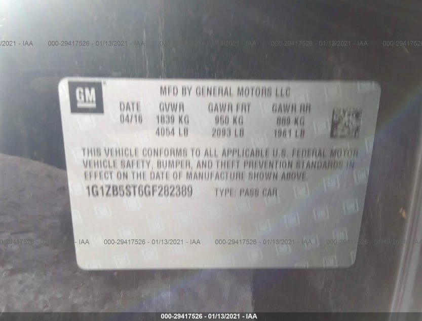 1G1ZB5ST6GF282389