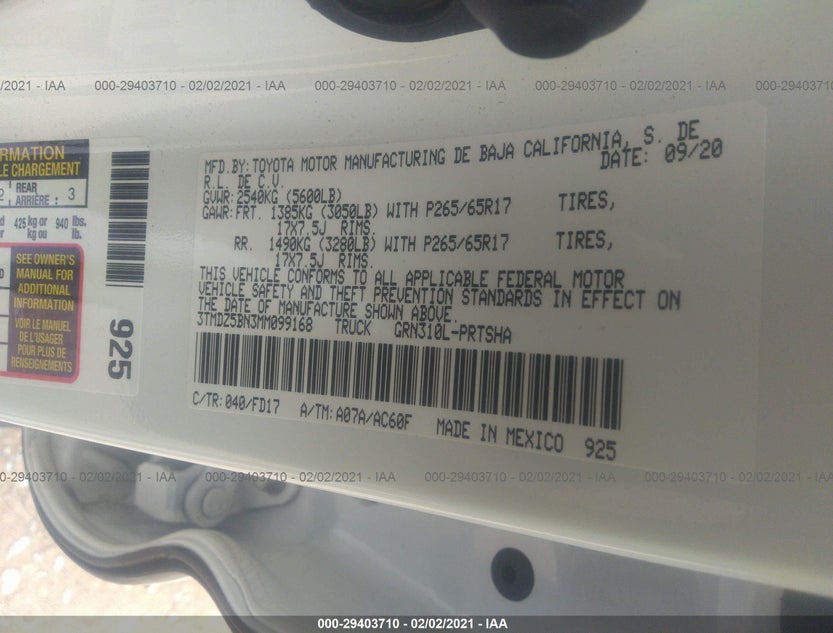 3TMDZ5BN3MM099168