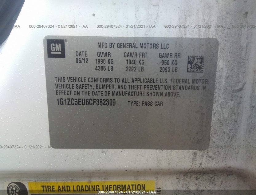 1G1ZC5EU6CF382309