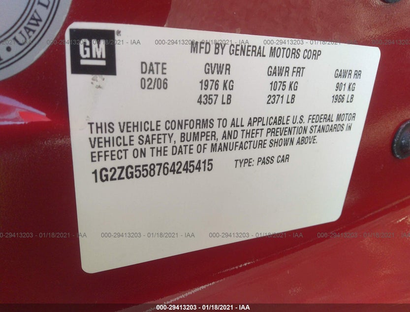 1G2ZG558764245415