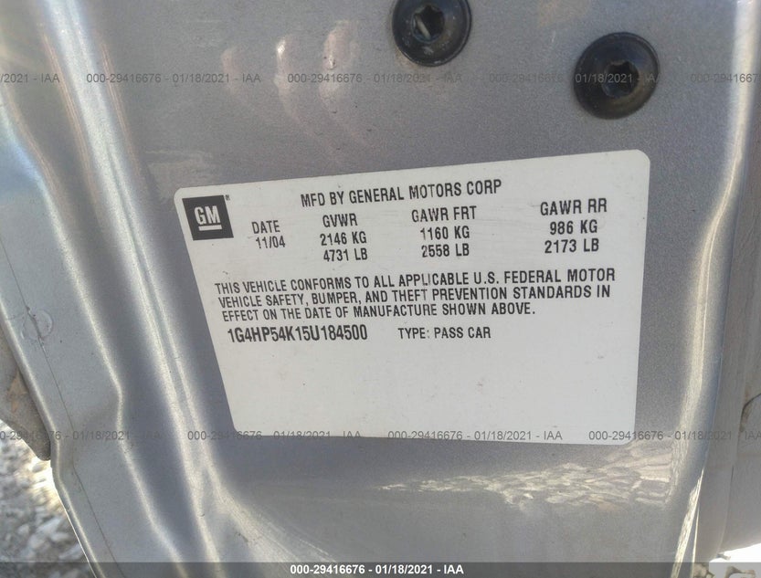1G4HP54K15U184500