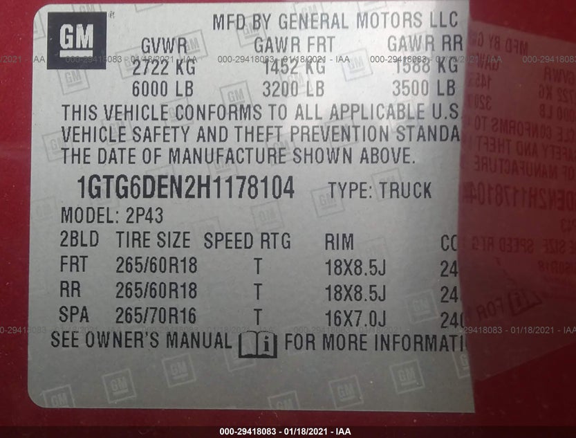 1GTG6DEN2H1178104