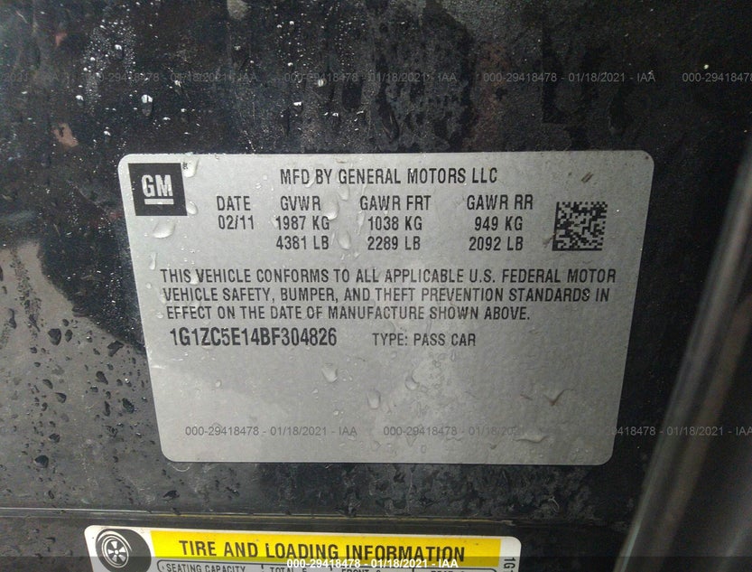 1G1ZC5E14BF304826