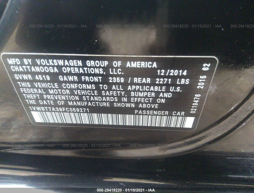 1VWBT7A38FC059271