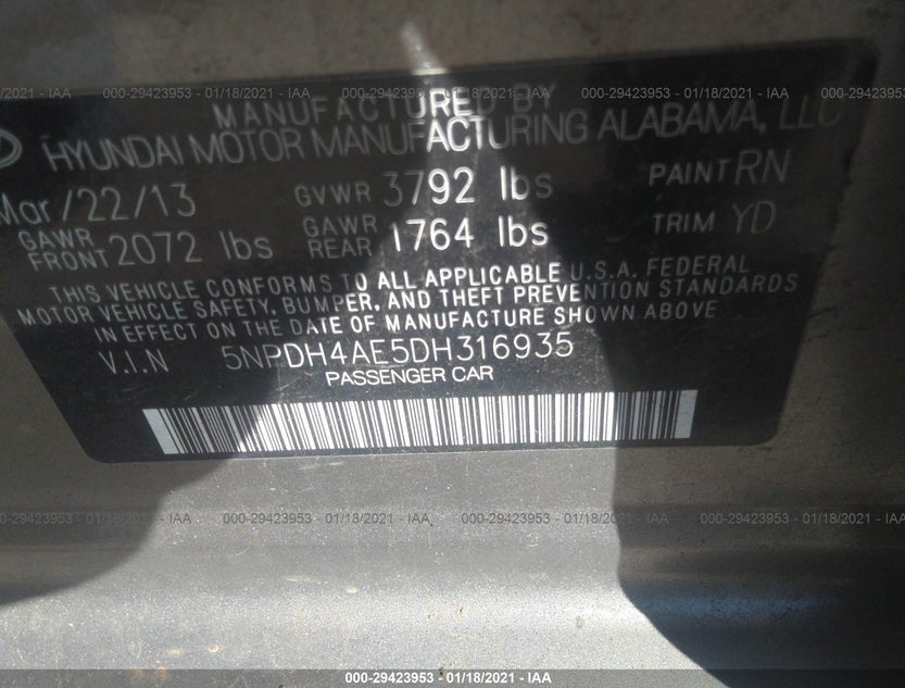 5NPDH4AE5DH316935