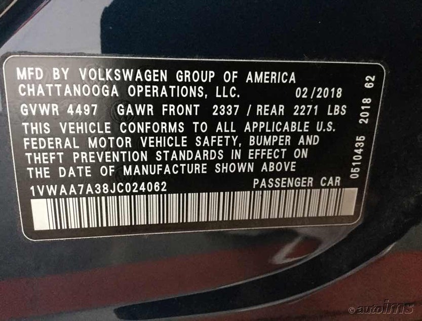1VWAA7A38JC024062