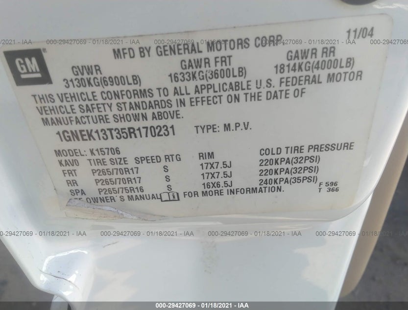 1GNEK13T35R170231