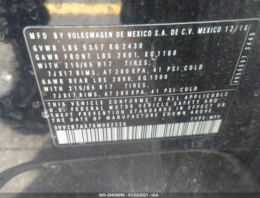 3VV2B7AX7KM062326
