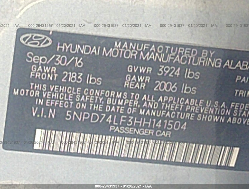 5NPD74LF3HH141504