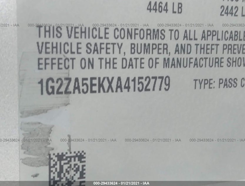 1G2ZA5EKXA4152779