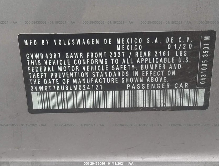 3VW6T7BU8LM024121
