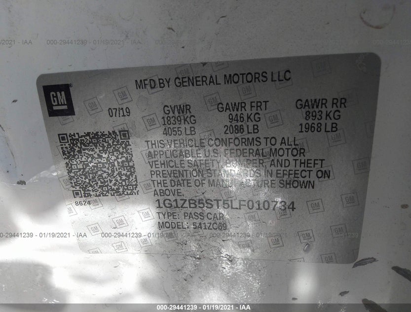 1G1ZB5ST5LF010734