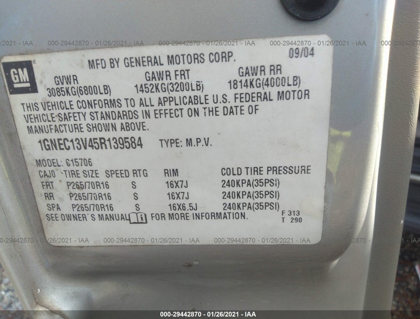 1GNEC13V45R139584