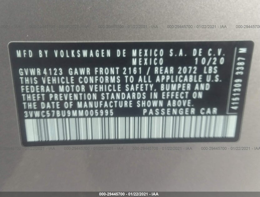 3VWC57BU9MM005995