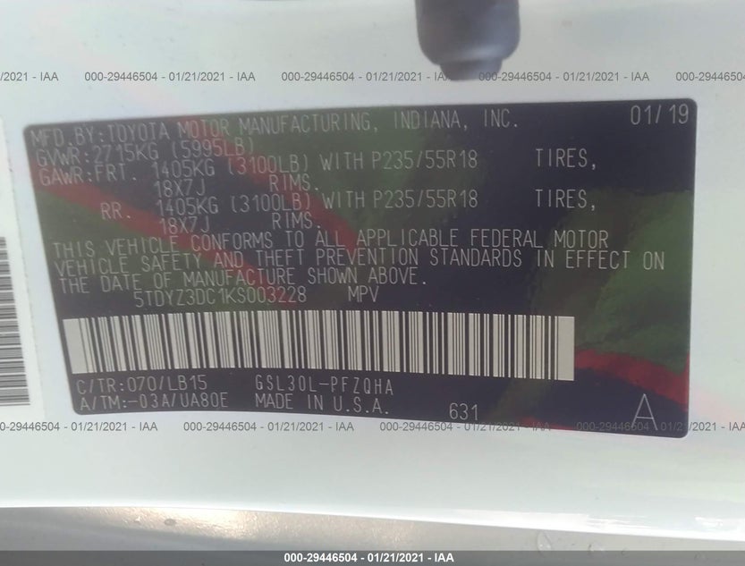 5TDYZ3DC1KS003228