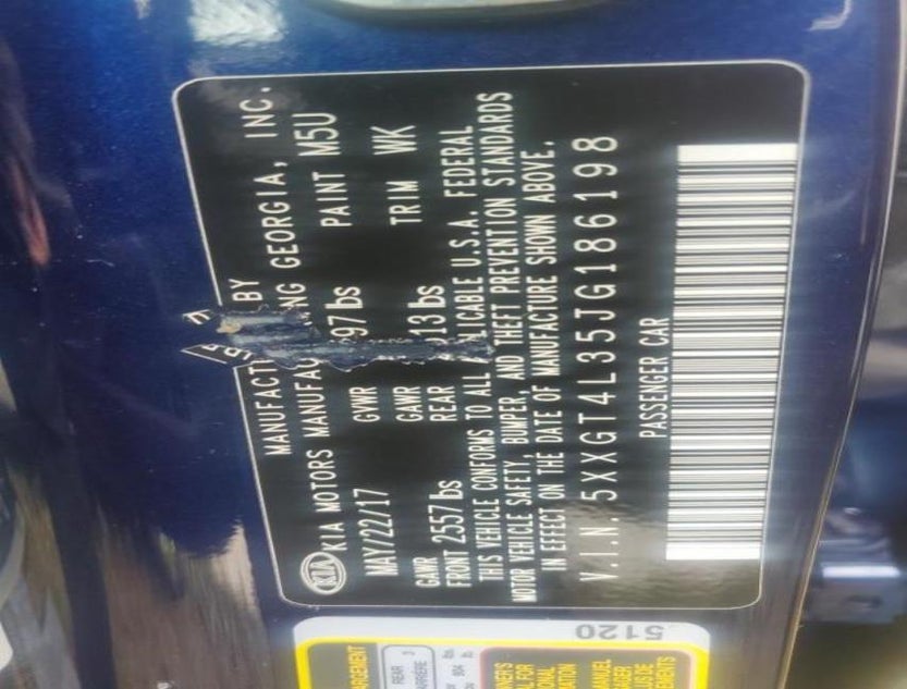 5XXGT4L35JG186198