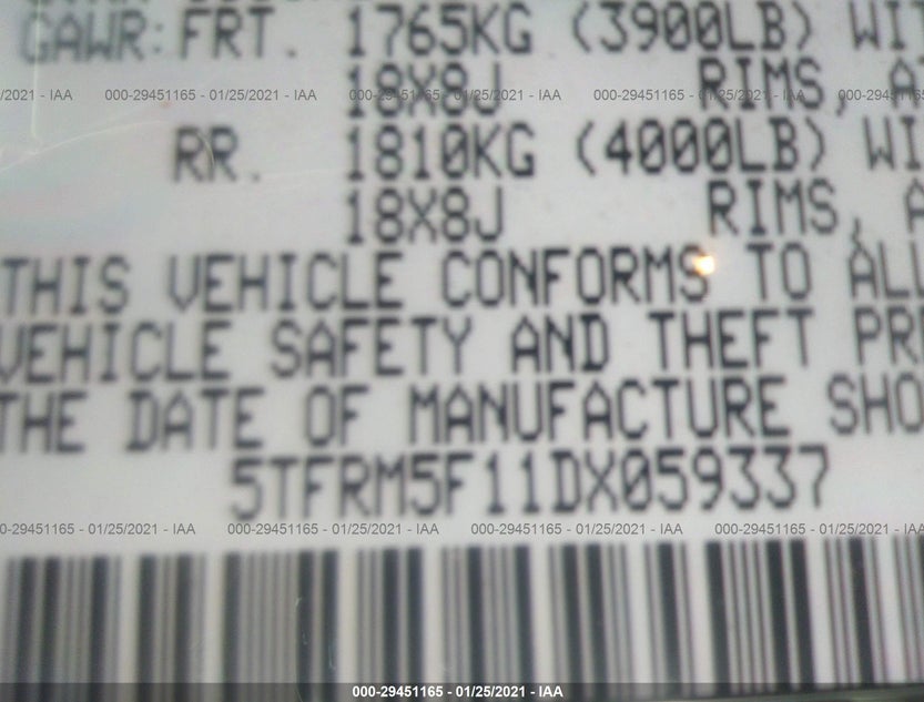 5TFRM5F11DX059337