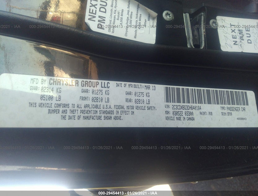 2C3CDXBG3DH640164