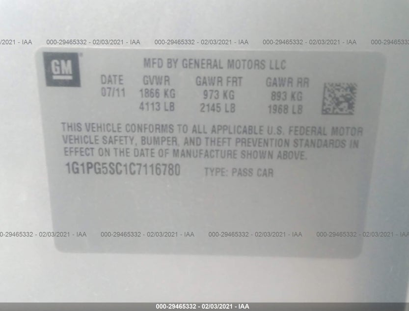 1G1PG5SC1C7116780