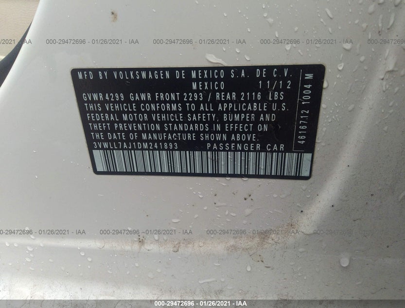 3VWLL7AJ1DM241893