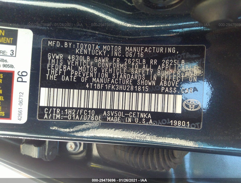 4T1BF1FK3HU281815