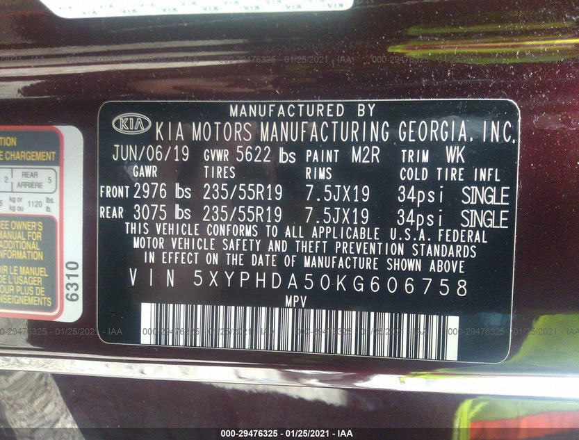 5XYPHDA50KG606758