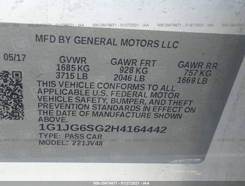1G1JG6SG2H4164442