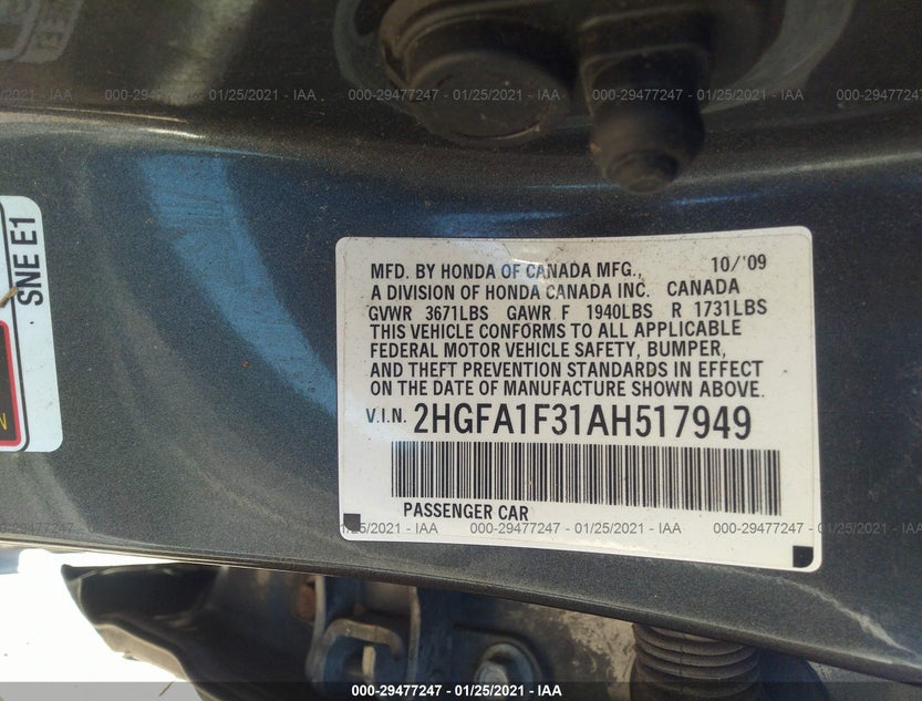 2HGFA1F31AH517949