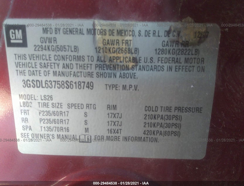3GSDL63758S618749