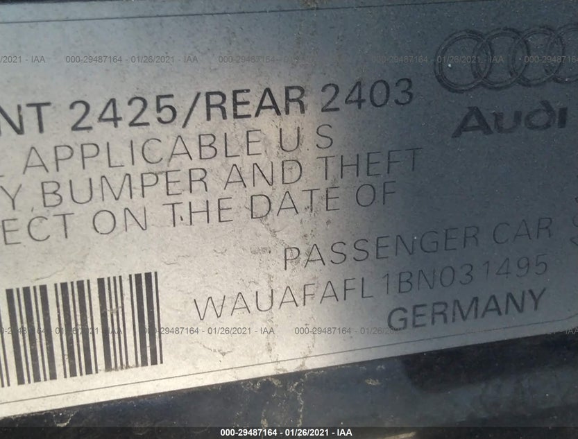 WAUAFAFL1BN031495