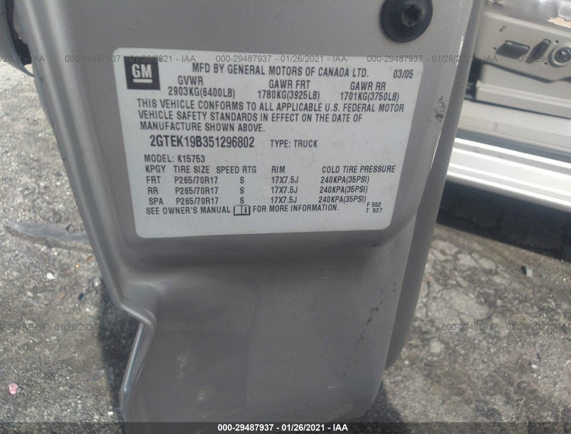 2GTEK19B351296802