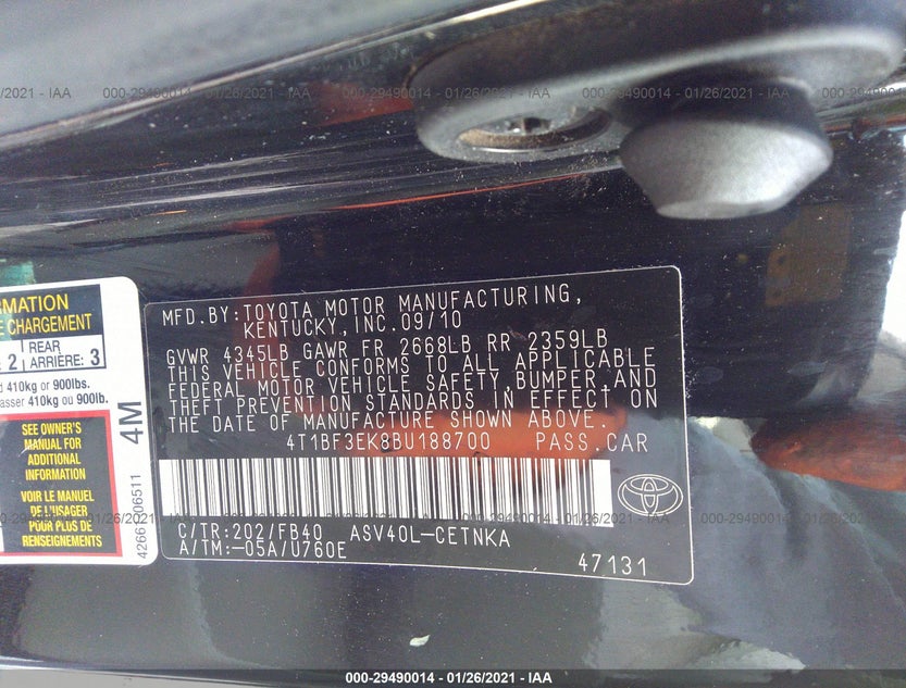 4T1BF3EK8BU188700