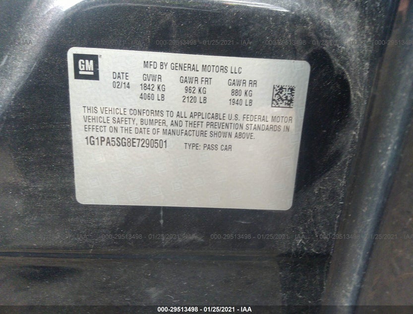 1G1PA5SG8E7290501
