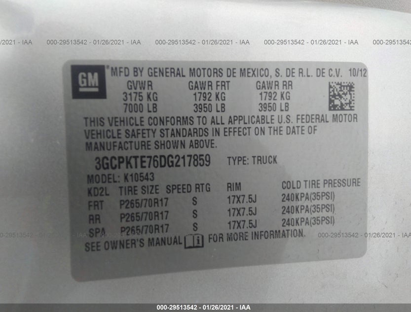 3GCPKTE76DG217859