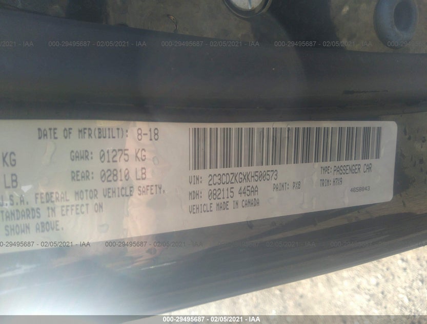 2C3CDZKGXKH500573