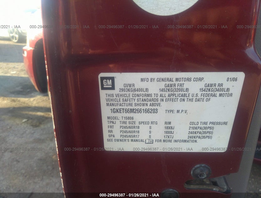 1GKET66M266166203