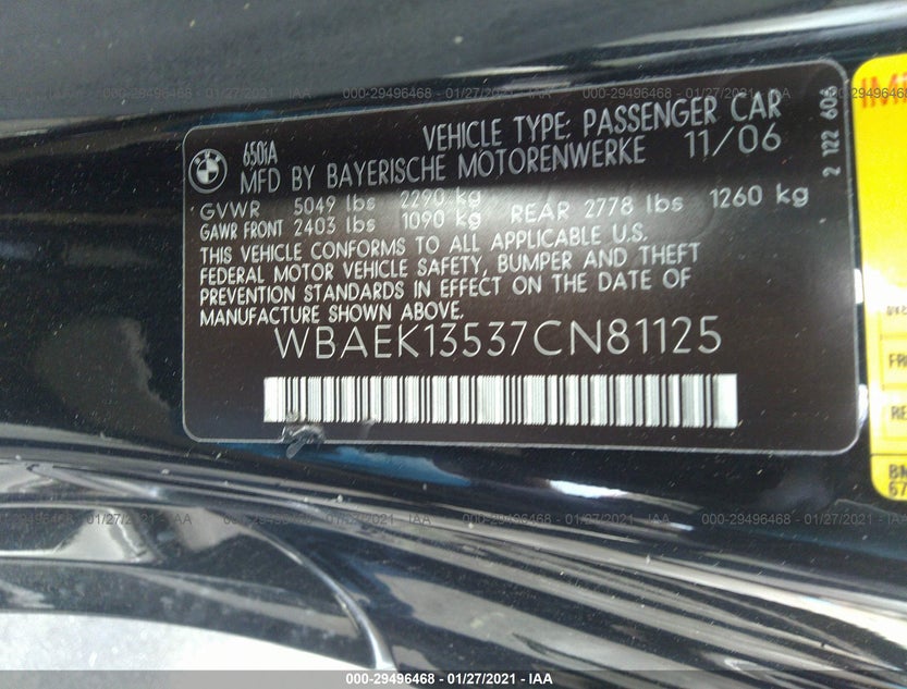 WBAEK13537CN81125