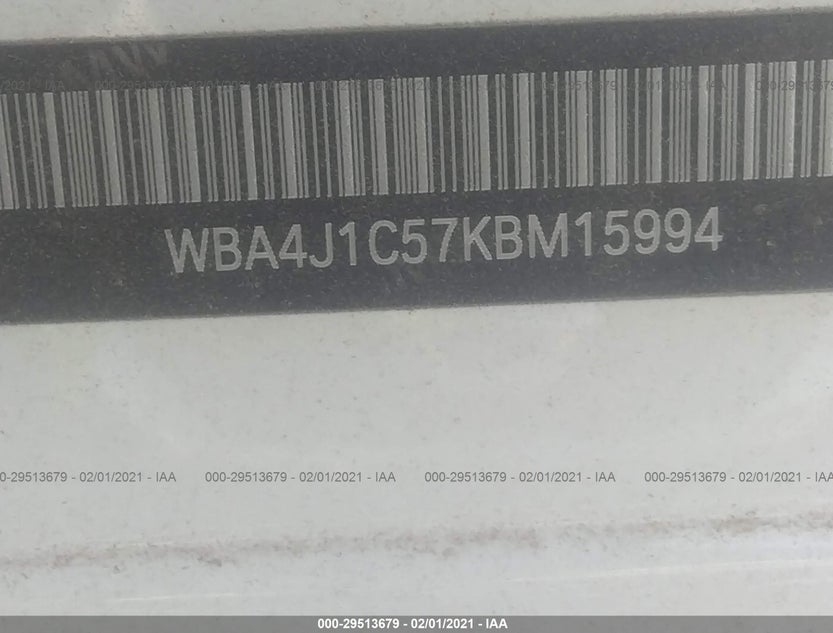 WBA4J1C57KBM15994