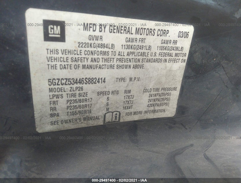 5GZCZ53446S882414