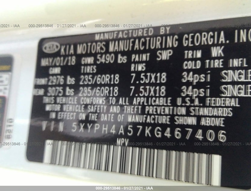 5XYPH4A57KG467406