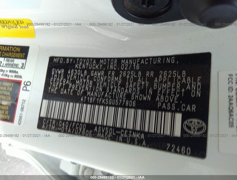4T1BF1FK5GU577806