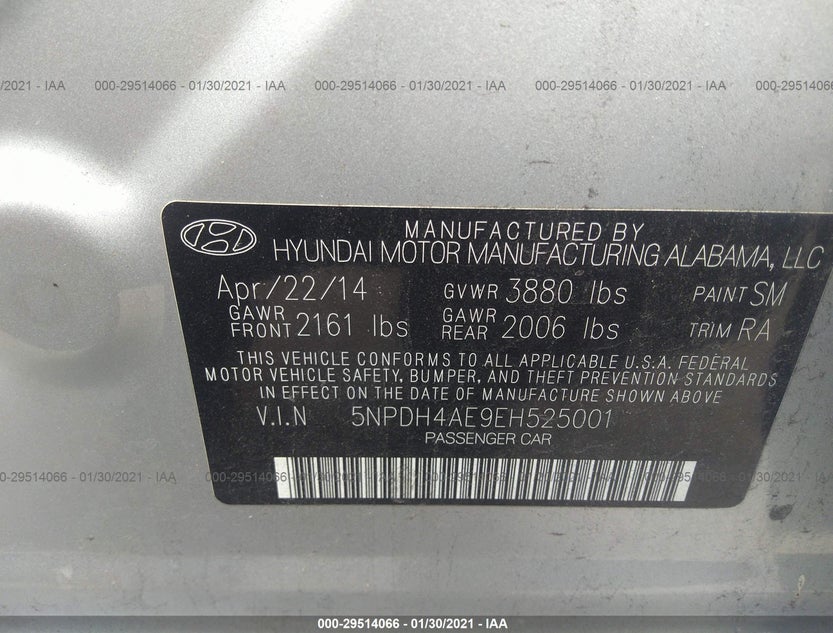 5NPDH4AE9EH525001