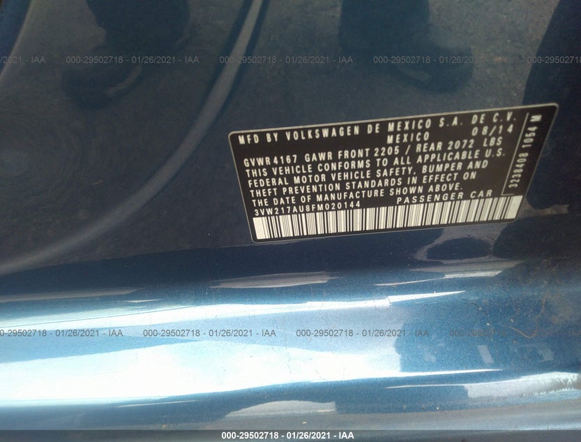3VW217AU8FM020144