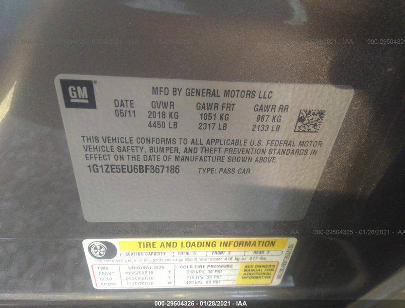 1G1ZE5EU6BF367186