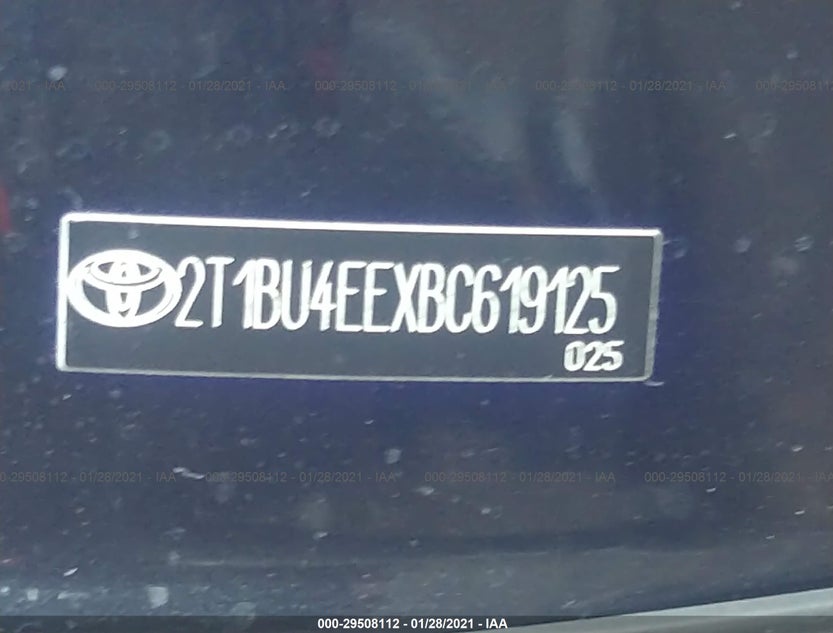 2T1BU4EEXBC619125