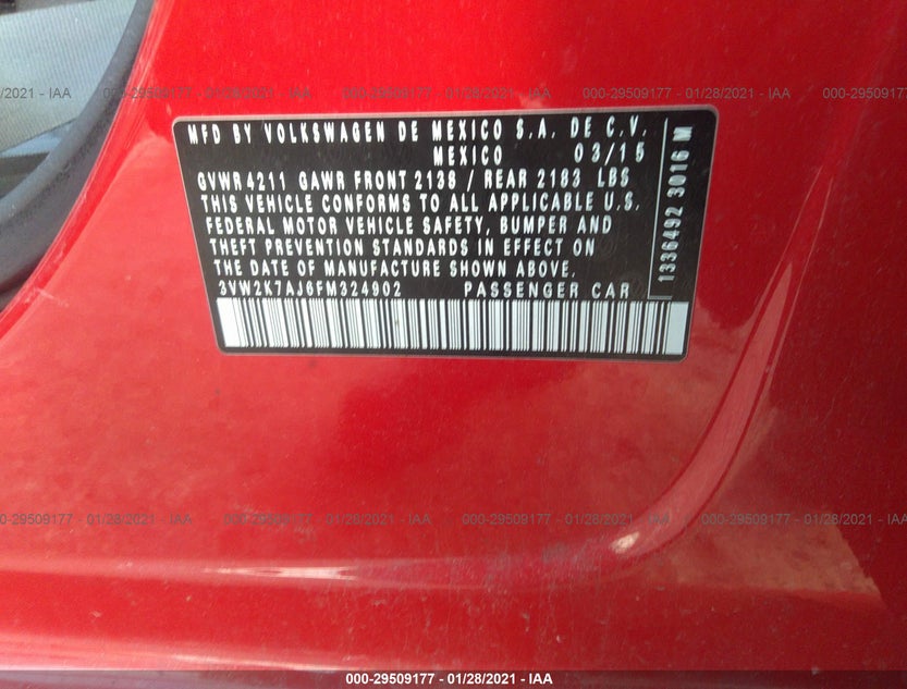 3VW2K7AJ6FM324902