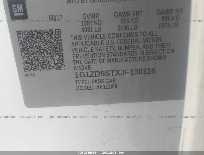 1G1ZD5STXJF130116