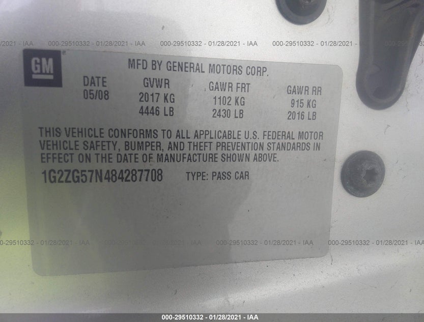 1G2ZG57N484287708