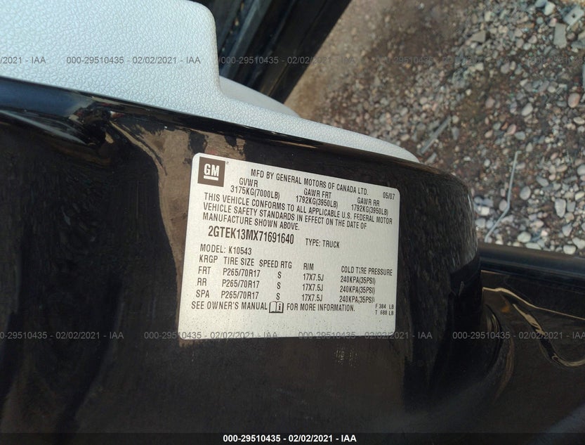 2GTEK13MX71691640